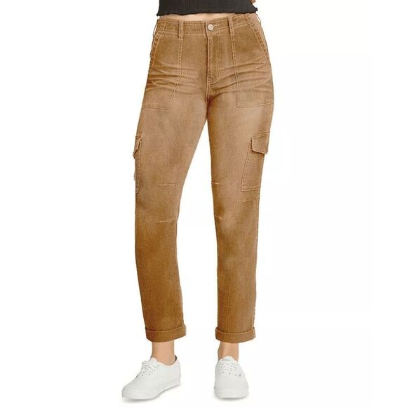 Dickies Juniors' Rolled Cuff Cargo Pants - Brown Duck 1 - Picture 1 of 4